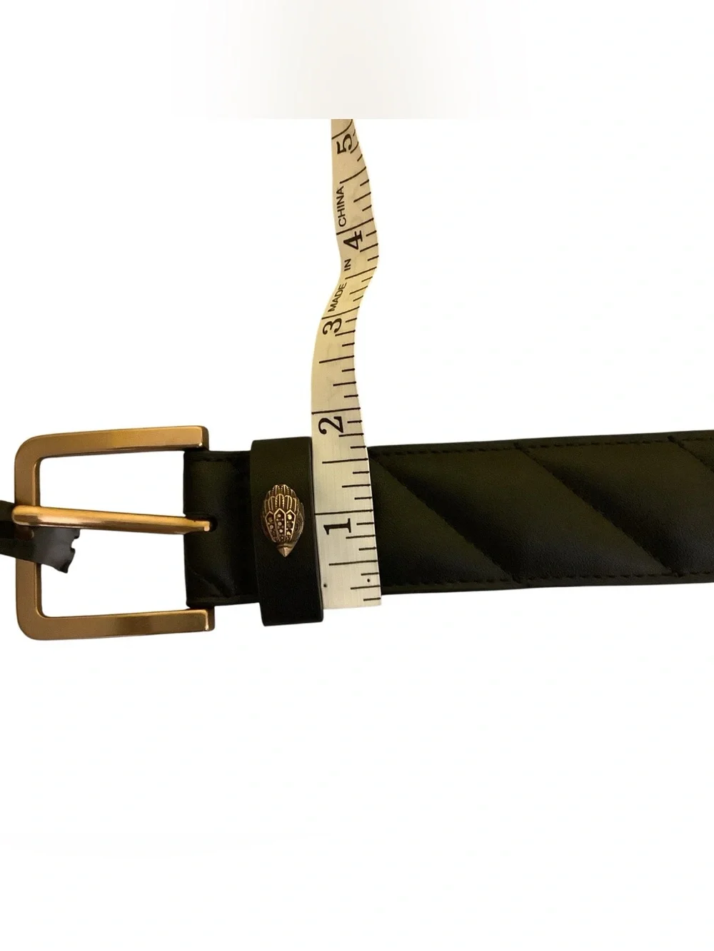 Kurt Geiger NWT Black Leather Belt Sz Large XL